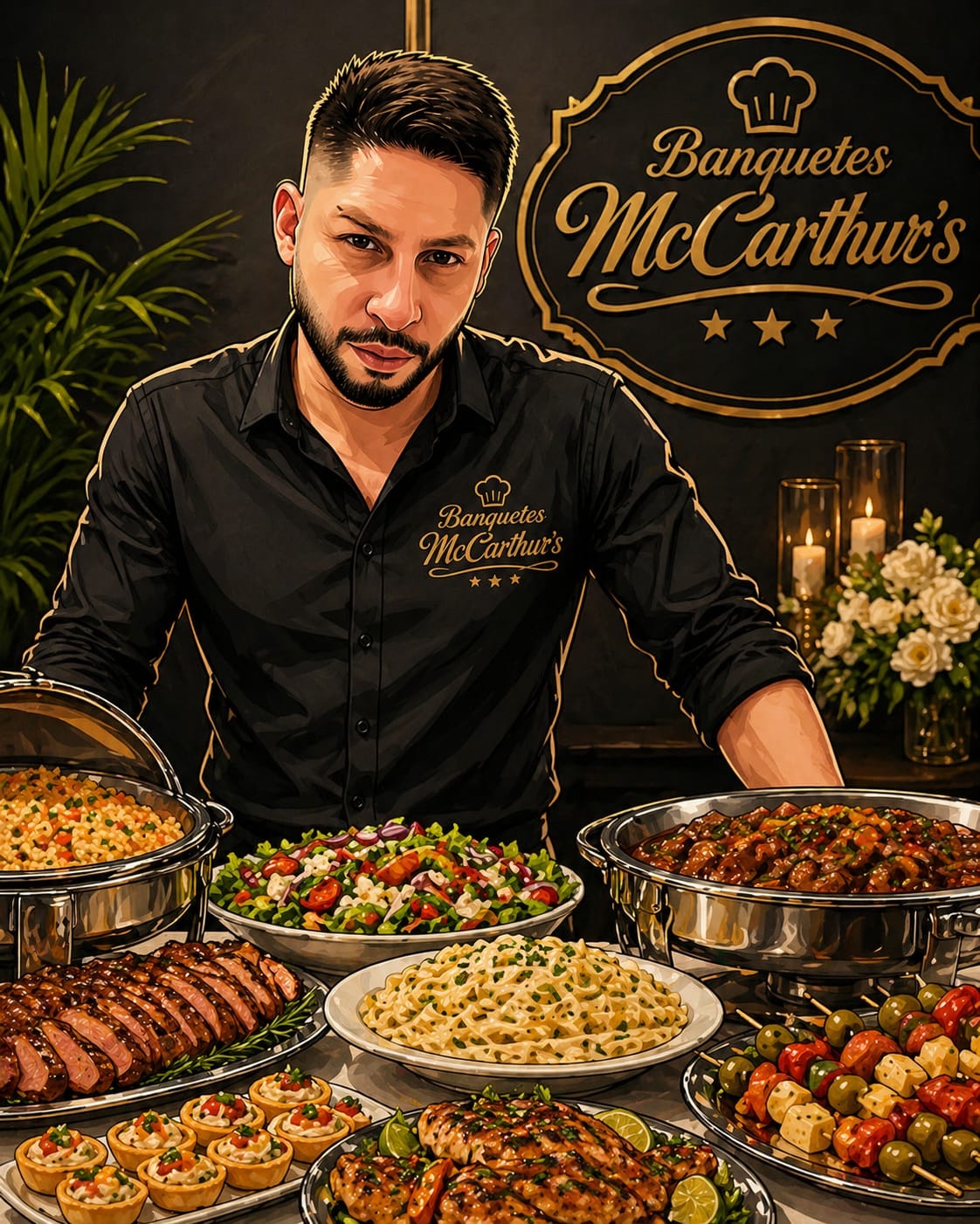 Presentación visual de Banquetes McCarthur's